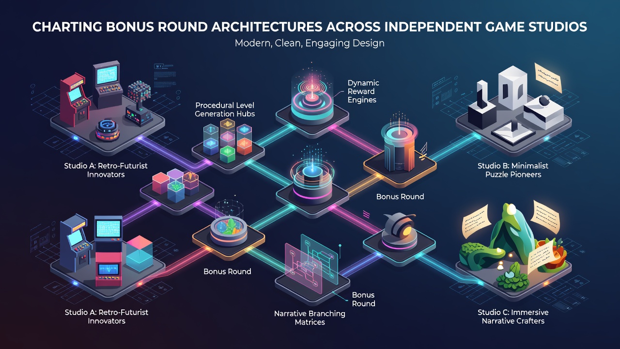 Independent game studios exploring diverse bonus round structures in slot development