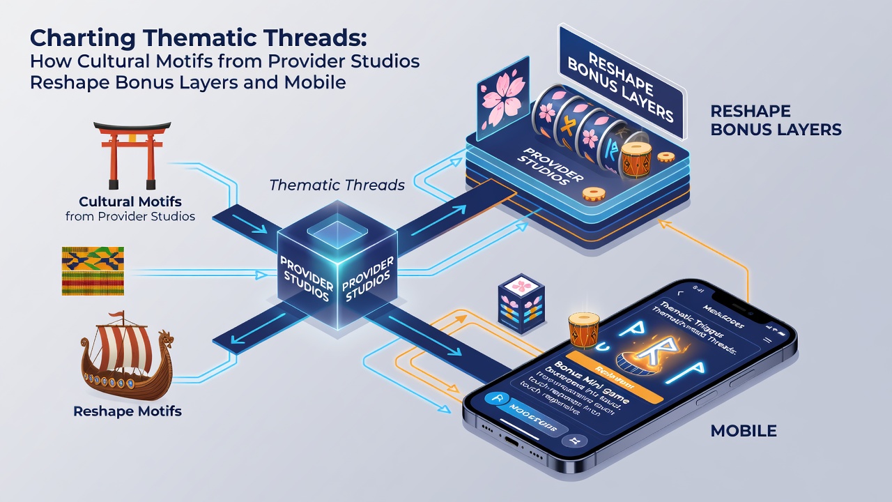 Mobile slot interface displaying cultural symbols influencing prize distribution and bonus activation