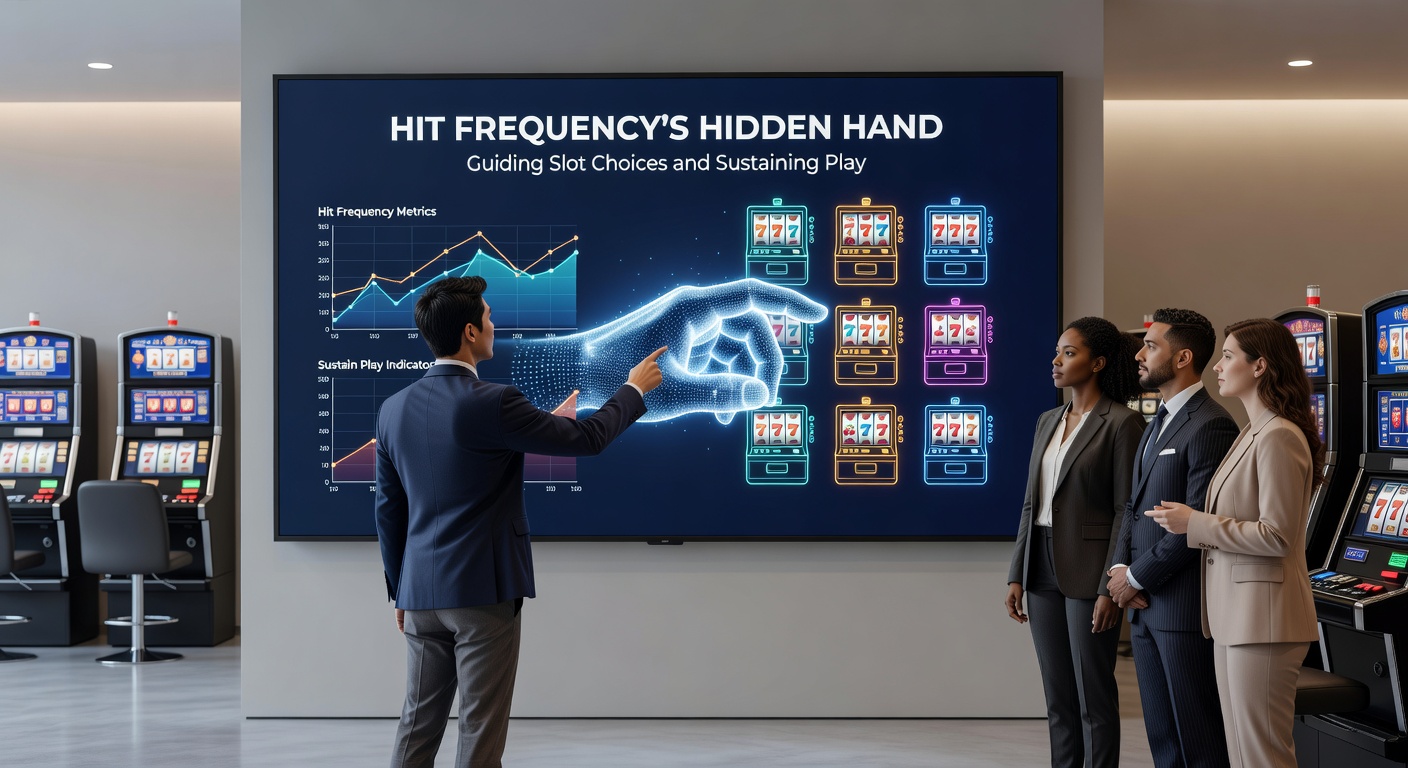Graph charting hit frequency percentages across various slot categories, from low-volatility steady payers to high-volatility jackpot hunters