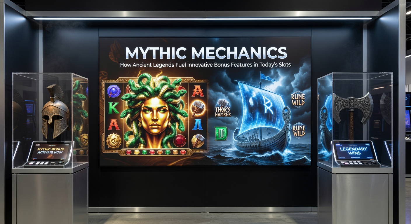Norse and Egyptian themed slot interfaces showing dynamic bonus rounds with multipliers and free spins