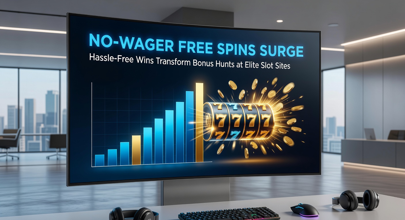 Player dashboard displaying no-wager free spin winnings credited as cash, with withdrawal button highlighted amid colorful slot graphics